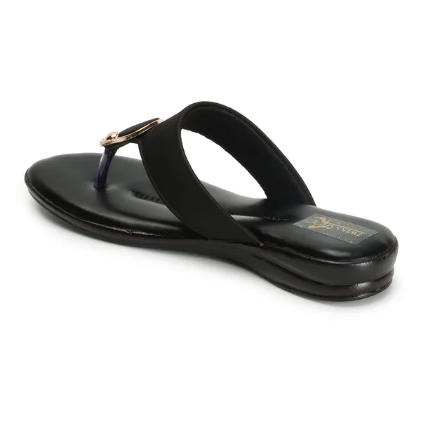 Casual_Buckle_Flat_Slippers_(Black)