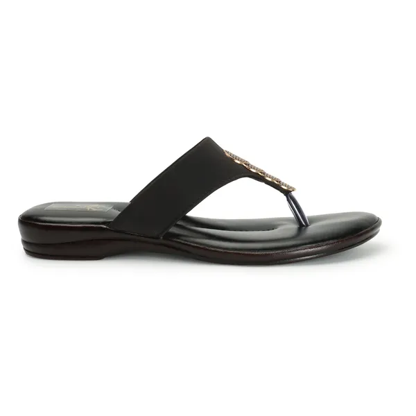 Casual_Buckle_Flat_Slippers_(Black)