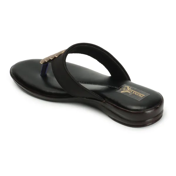 Casual_Buckle_Flat_Slippers_(Black)