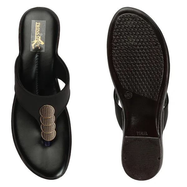 Casual_Buckle_Flat_Slippers_(Black)