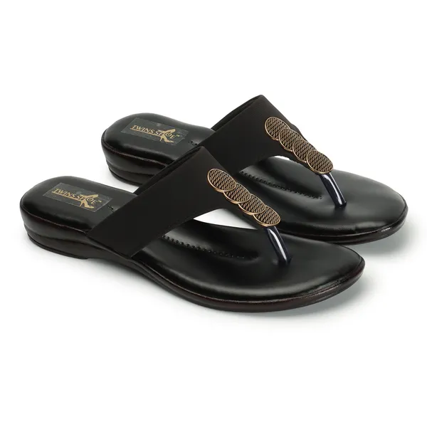 Casual_Buckle_Flat_Slippers_(Black)