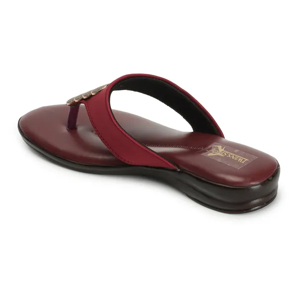 Casual_Buckle_Flat_Slippers_(Cherry)