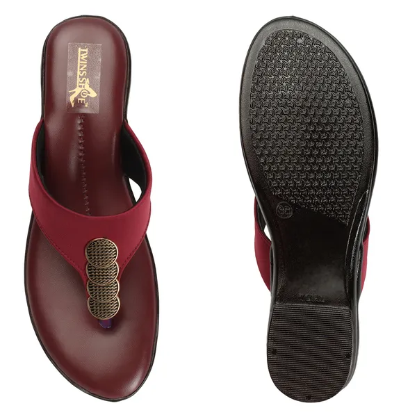 Casual_Buckle_Flat_Slippers_(Cherry)