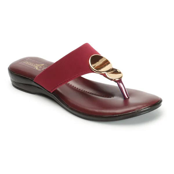 Casual_Buckle_Flat_Slippers_(Cherry)