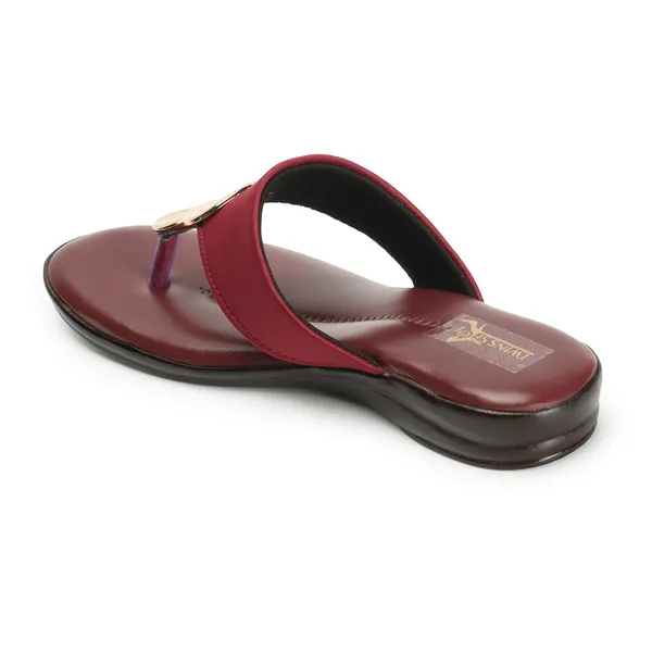 Casual_Buckle_Flat_Slippers_(Cherry)
