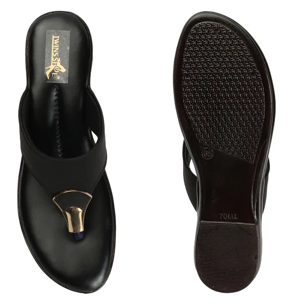 Casual_Buckle_Flat_Slippers_(Black)