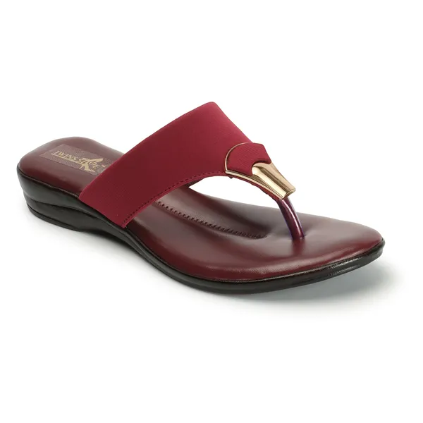 Casual_Buckle_Flat_Slippers_(Cherry)