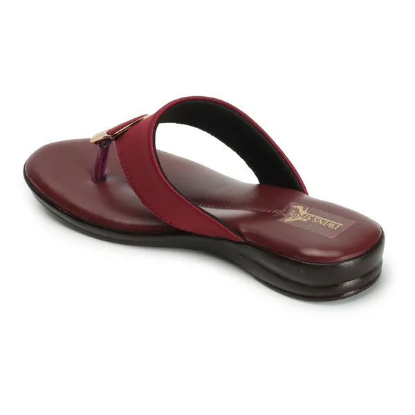 Casual_Buckle_Flat_Slippers_(Cherry)