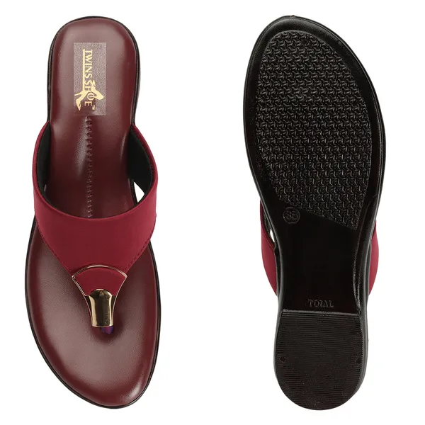 Casual_Buckle_Flat_Slippers_(Cherry)