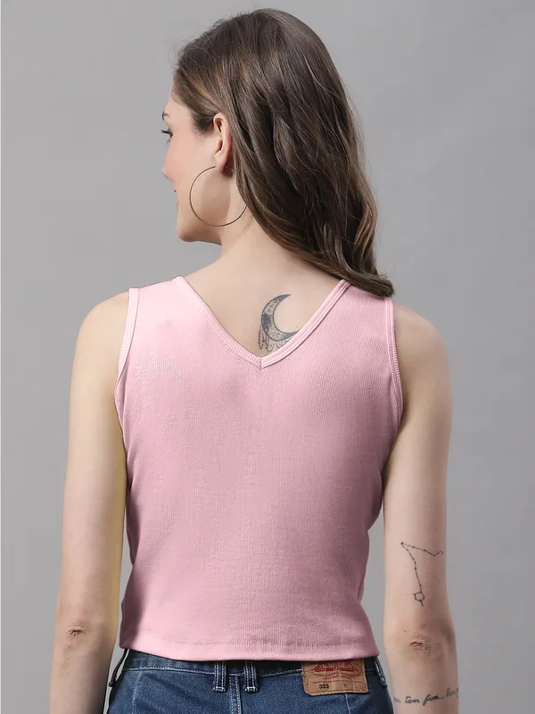 Coral_Cotton_Rib_Round_Neck_Sleeveless_Crop_Top_For_Women