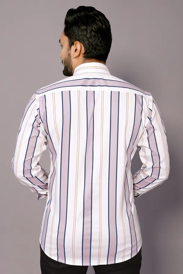 Pagazo_White_Pink_Colour_Printed_Shirt