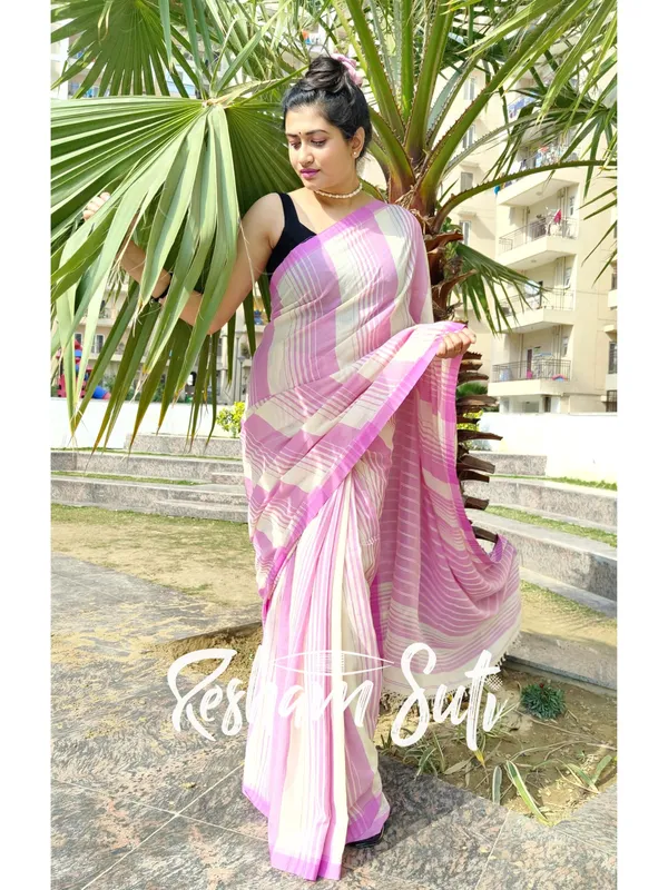 Butter_Cream_&_Mauve_Handwoven_Cotton_Jamdani_Saree-Sesher_Kabita