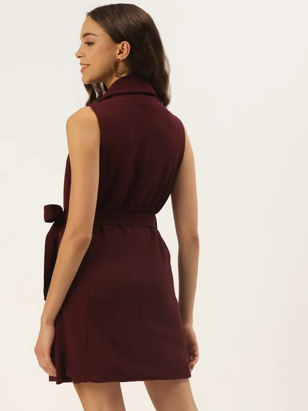 Maroon_Polyester_Dress_For_Women