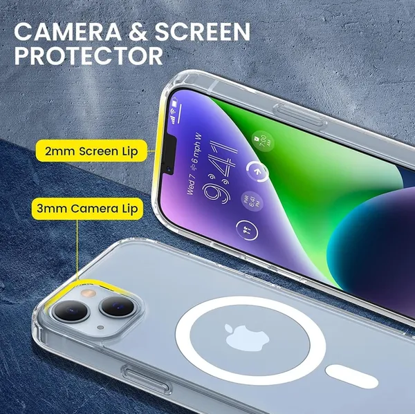 Iphone-13(6.1)_Transparent_Magsafe_Back___(Mobile_Cover)__Compatible_For_Magsafe_Scratch-Resistant_Back___(Mobile_Cover)