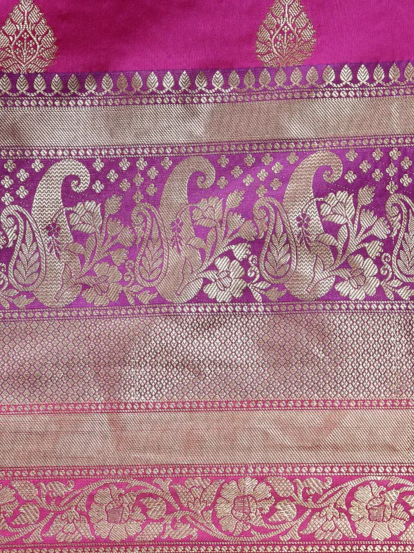 Purple_Cotton_Blend_Banarasi_Sarees_For_Women