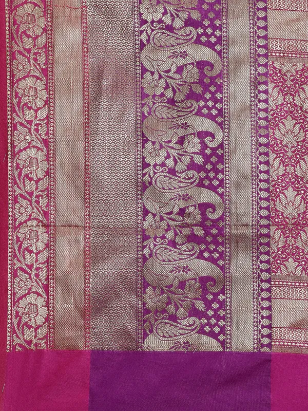 Purple_Cotton_Blend_Banarasi_Sarees_For_Women
