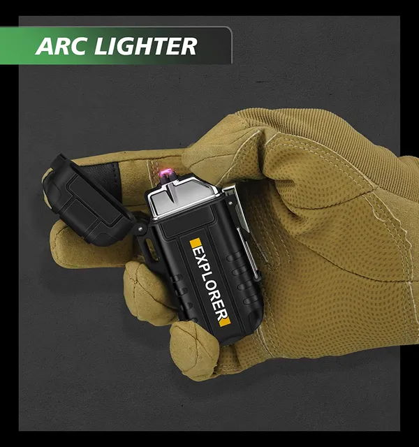 Waterproof_Flameless_Electric_Lighter-Dual_Arc_Plasma_Beam_Lighter