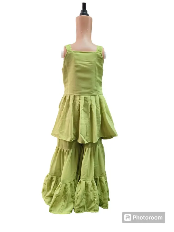 Pista_Girls_Top_With_Sharara_&_Dupatta