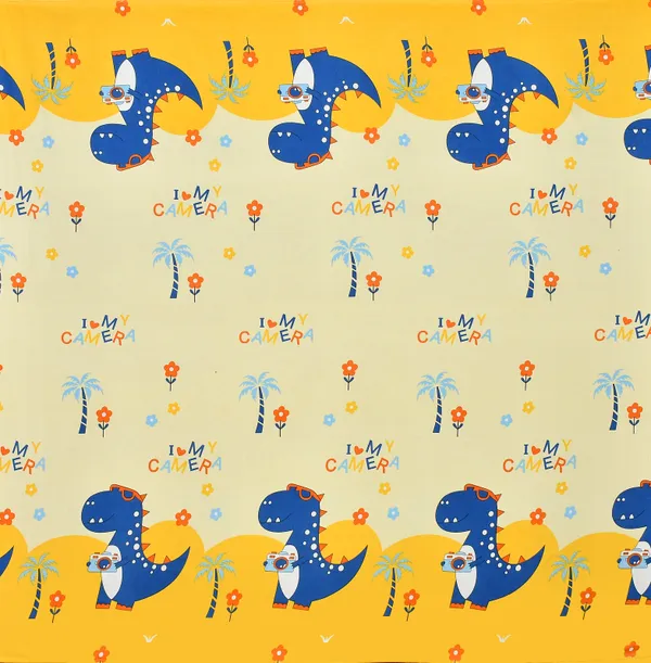 YELLOW_Pure_Cotton_Bedsheet_Two_Pillow_Covers_Included_90X100_Inches
