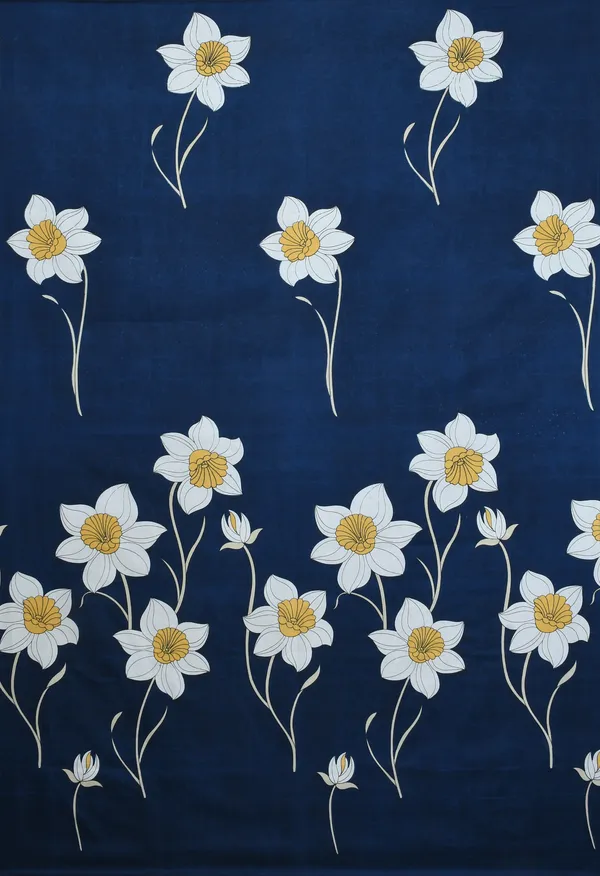 BLUE_Pure_Cotton_Bedsheet_90X100_Inches_with_Two_Pillow_Covers_Included_