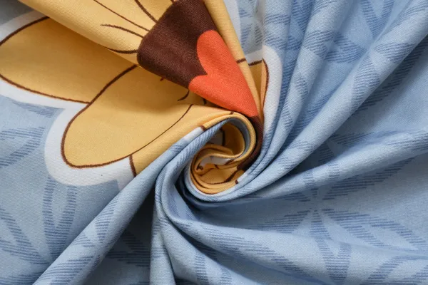 BLUE_Pure_Cotton_Bedsheet_Two_Pillow_Covers_Included_90X100_Inches