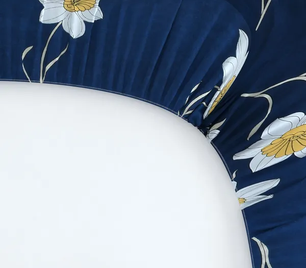 BLUE_Pure_Cotton_Bedsheet_90X100_Inches_with_Two_Pillow_Covers_Included_