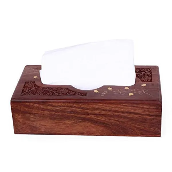 Wood_Brass_Inlay_Hand_Carved_Tissue_Box_Holder