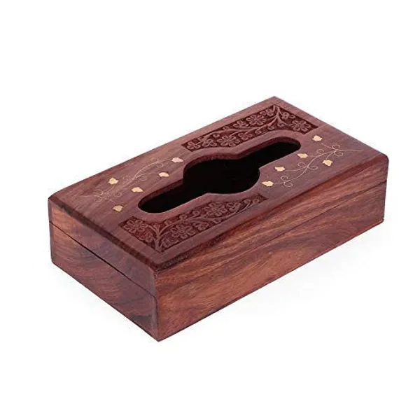 Wood_Brass_Inlay_Hand_Carved_Tissue_Box_Holder
