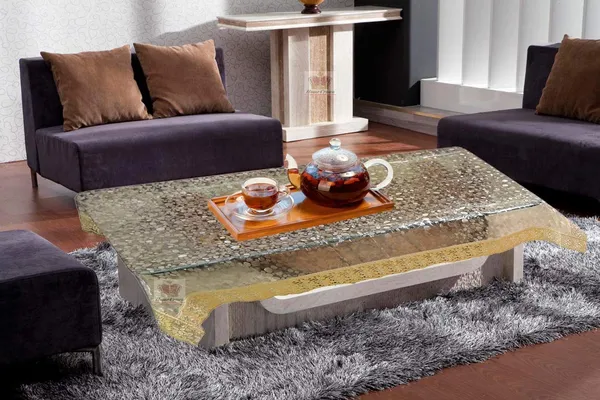 3D_Design_Waterproof_4_Seater_Center_Table_Cover_with_Golden_Lace_Size_60_X_40_Inches_Clear_Colour