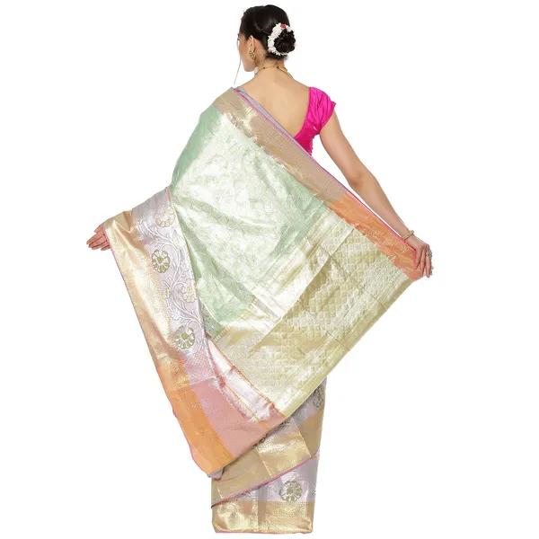 Sea_Green_Kanchi_Silk_Banarasi_Sarees_For_Women