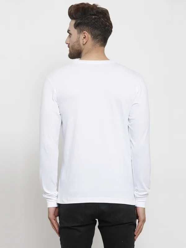 White_Cotton_Round_Neck_Full_Sleeves_T-Shirt_For_Men_-_Pack_Of_1