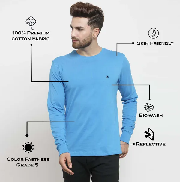 Turquoise_Blue_Cotton_Round_Neck_Full_Sleeves_T-Shirt_For_Men_-_Pack_Of_1
