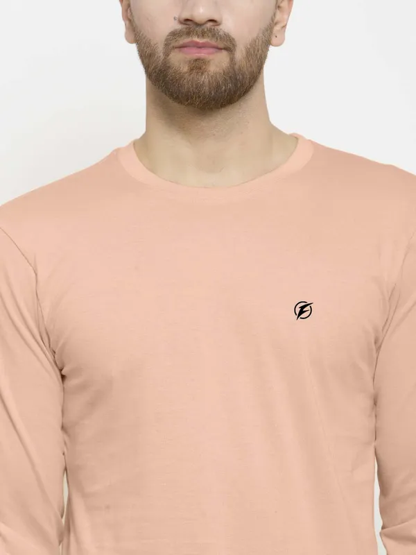 Coral_Cotton_Round_Neck_Full_Sleeves_T-Shirt_For_Men_-_Pack_Of_1