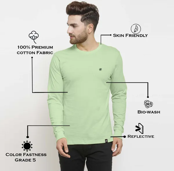 Sea_Green_Cotton_Round_Neck_Full_Sleeves_T-Shirt_For_Men_-_Pack_Of_1