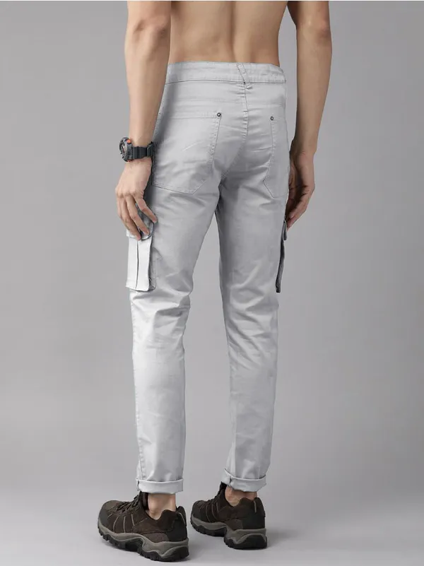 Light_Grey_Cotton_Blend_Premium_Solid_Cargo_For_Men
