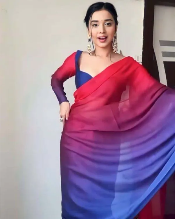 Navy_Blue_And_Maroon_Colour_1-Minute_Ready_To_Wear_Georgette_Saree_With_Blouse_Piece