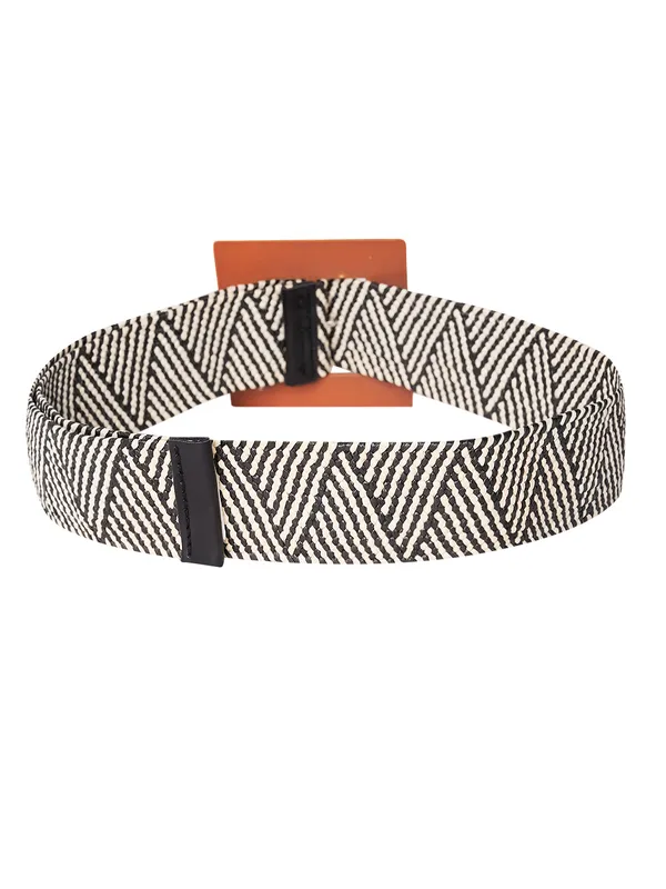White_&_Brown_&_Black_Canvas_Belt_For_Women