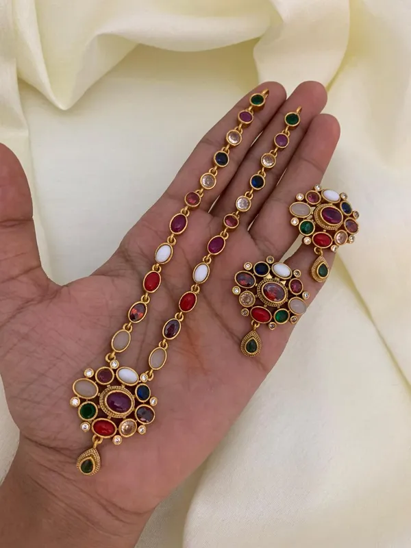 Nakshatra_CZ_Navaratna_Necklace_Set