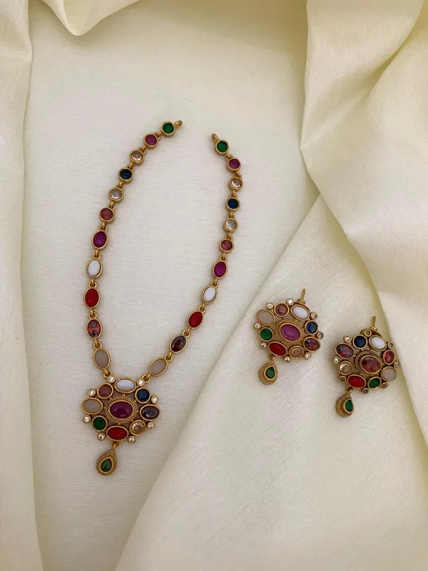 Nakshatra_CZ_Navaratna_Necklace_Set