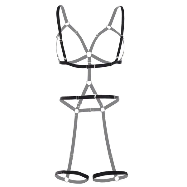 Black_Bondage_Harness_Lingerie_Set_For_Women