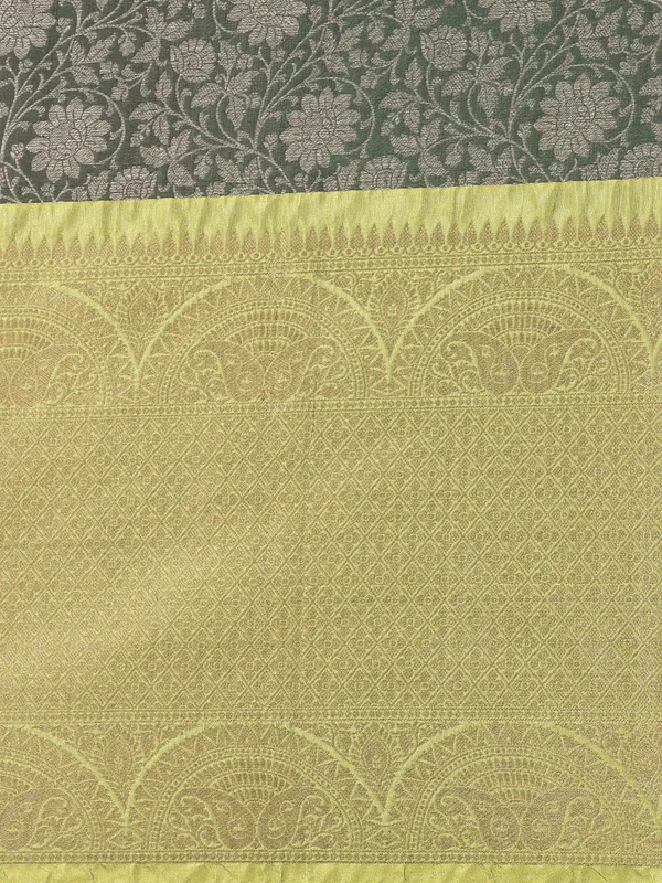 Green_Kanchi_Silk/Brocade_Banarasi_Sarees_For_Women