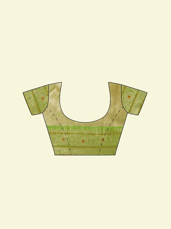 Beige_Cotton_Blend_Banarasi_Sarees_For_Women
