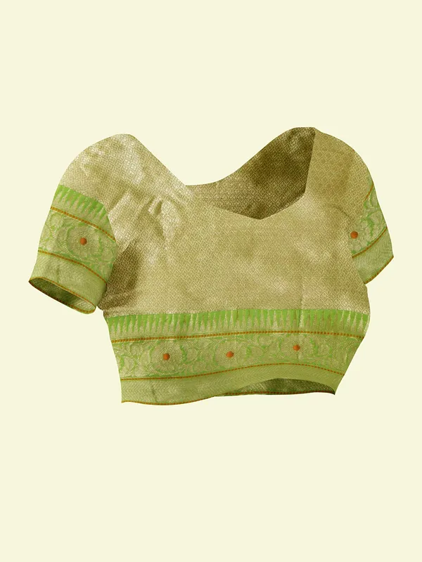 Beige_Cotton_Blend_Banarasi_Sarees_For_Women
