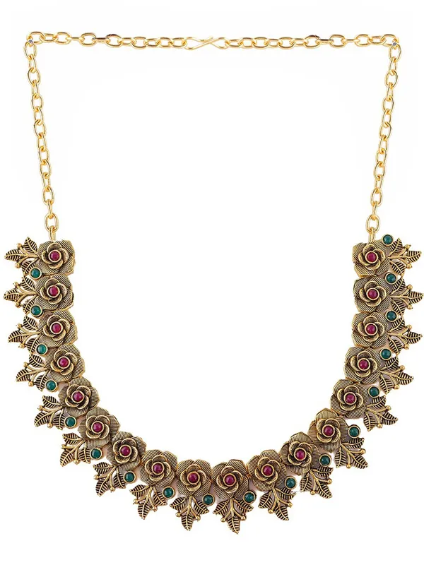 Alloy_Golden_Designer_Necklaces_Set