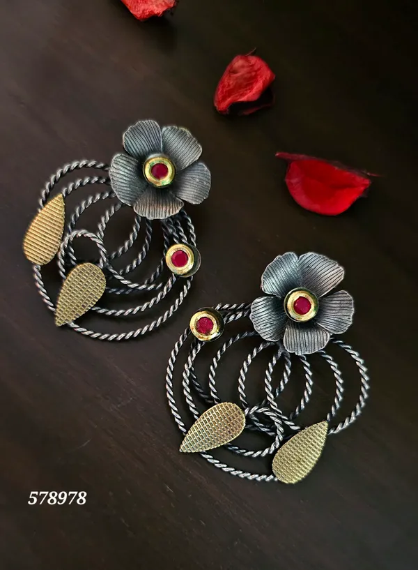 Dual_Toned_Brass_Earring
