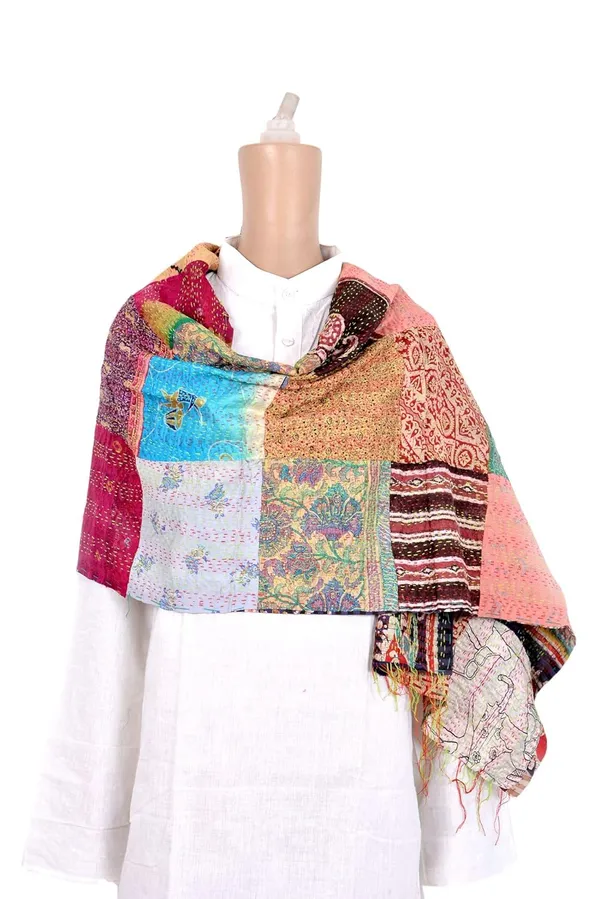 Multicolor_Premium_Art_Silk_Stole_For_Women_&_Girls