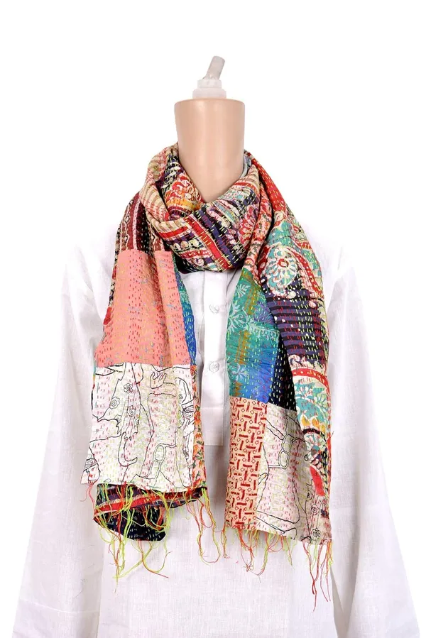 Multicolor_Premium_Art_Silk_Stole_For_Women_&_Girls