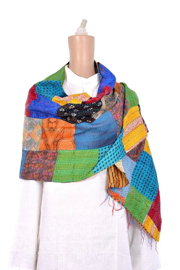 Multicolor_Premium_Art_Silk_Stole_For_Women_&_Girls