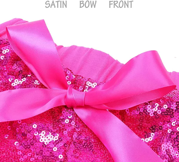 Magenta_Sequin_Bow_Detailed_Shorts_For_Girls
