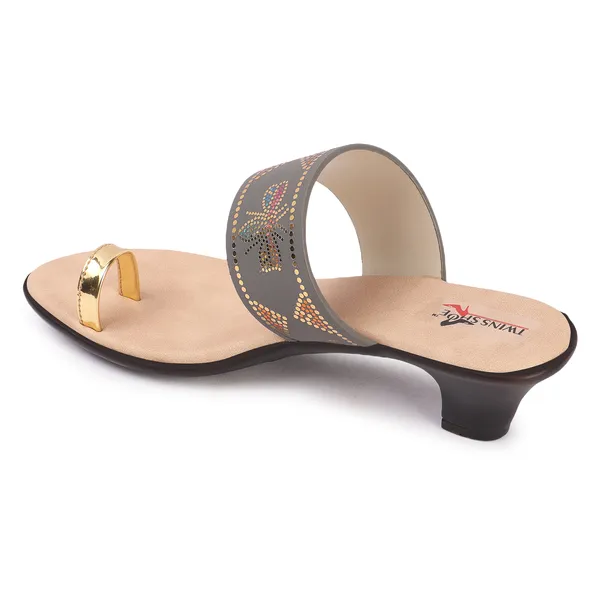 Women_Casual_Ethnic_Heels_(Grey)